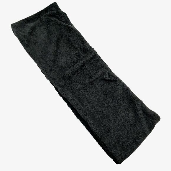 UGG Scarf Womens One Size Black Neck Warmer Knitted Winter Outdoor Travel - Picture 6 of 8